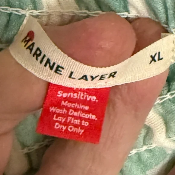 Marine Layer Corinne Geo Gauze Maxi Skirt XL - Picture 6 of 7